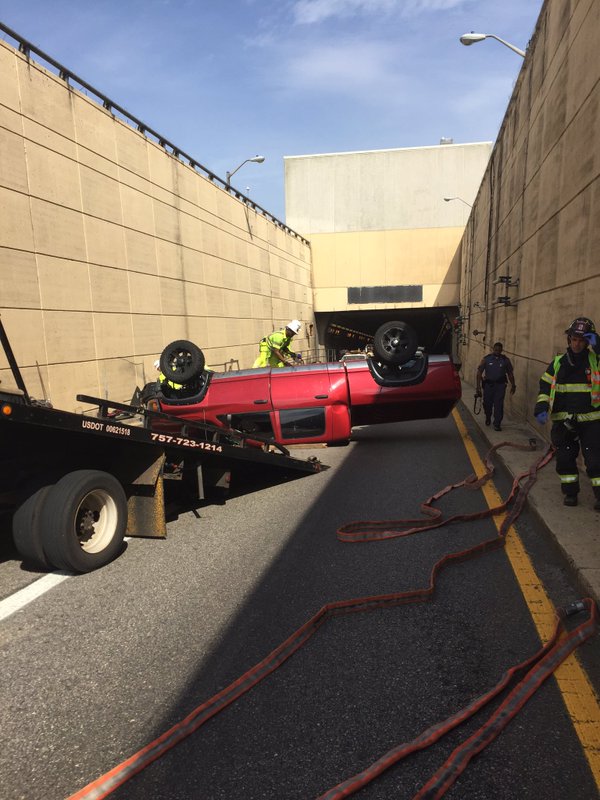 HRBT Reopens After Overturned Vehicle Blocks Traffic | 13newsnow.com